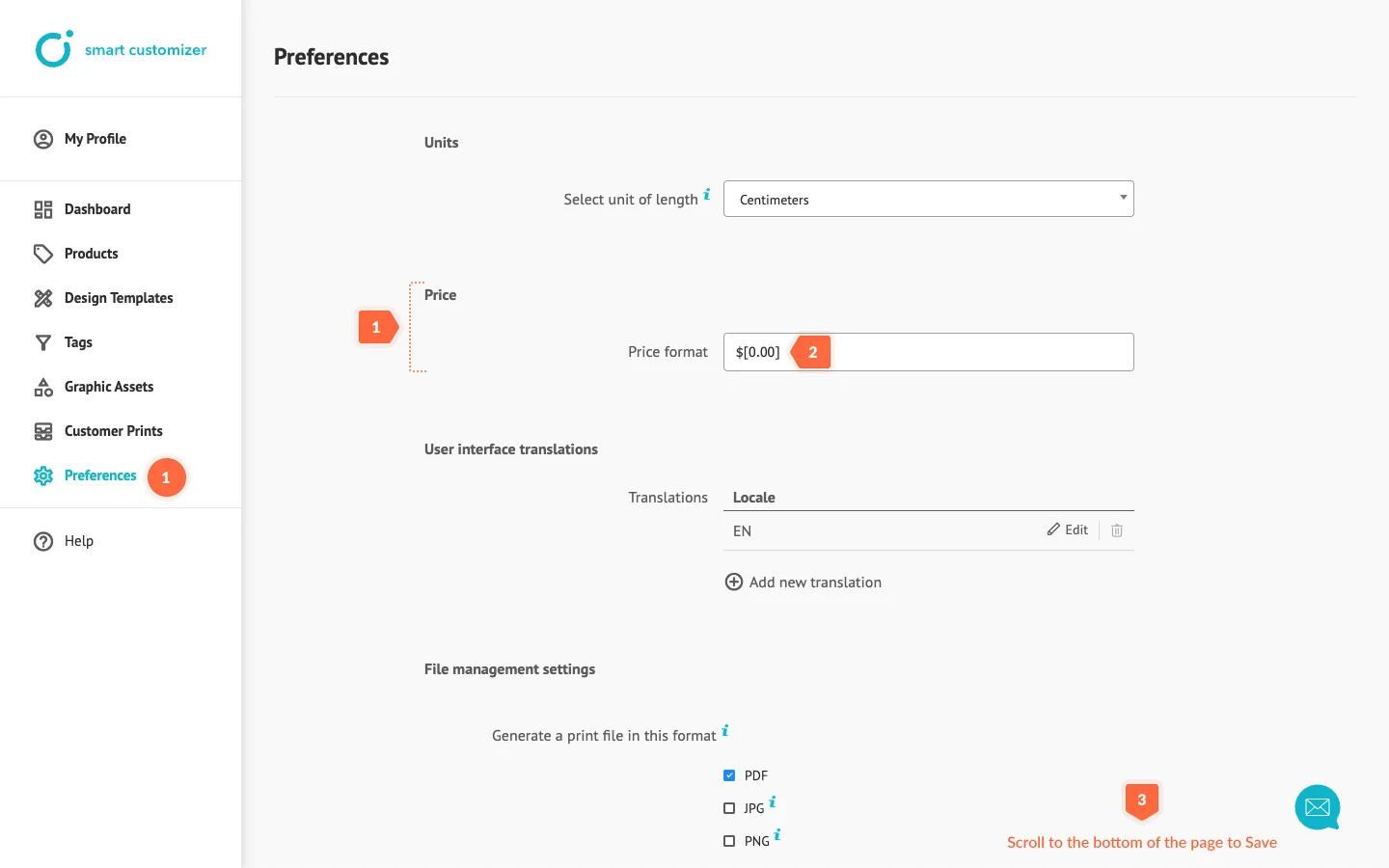 Price format changing